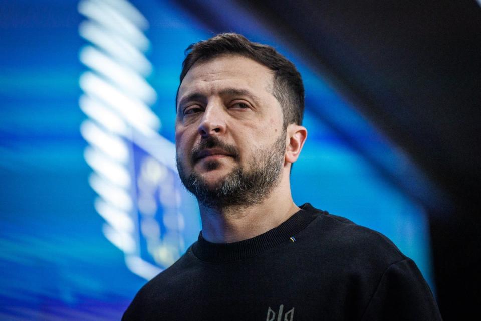 Ukrainian president Volodymyr Zelensky accused Vladimir Putin of deliberately choosing Christmas Day to launch the mass attack (EPA)