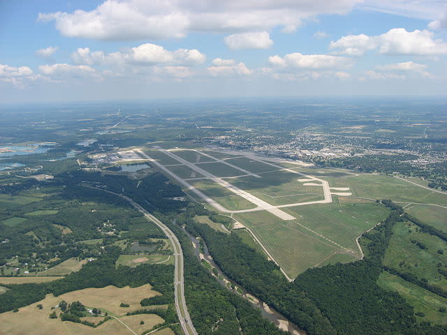 The airspace over Wright-Patterson Air Force Base in Ohio was closed earlier this month because of drone incursions. (Public domain)