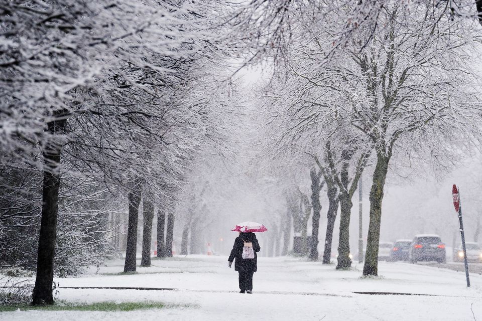 The Met Office has issued weather warnings for snow and wind. (Brian Lawless/PA)