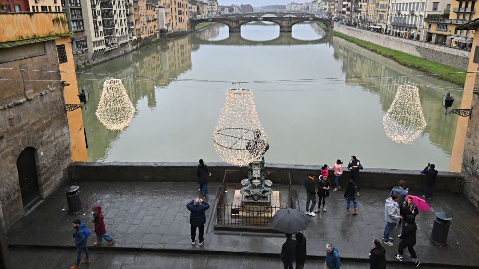 Panoramic windows along the Ponte Vecchio allow for the famous views, minus the crowds. - Andreas Solaro/AFP/Getty Images