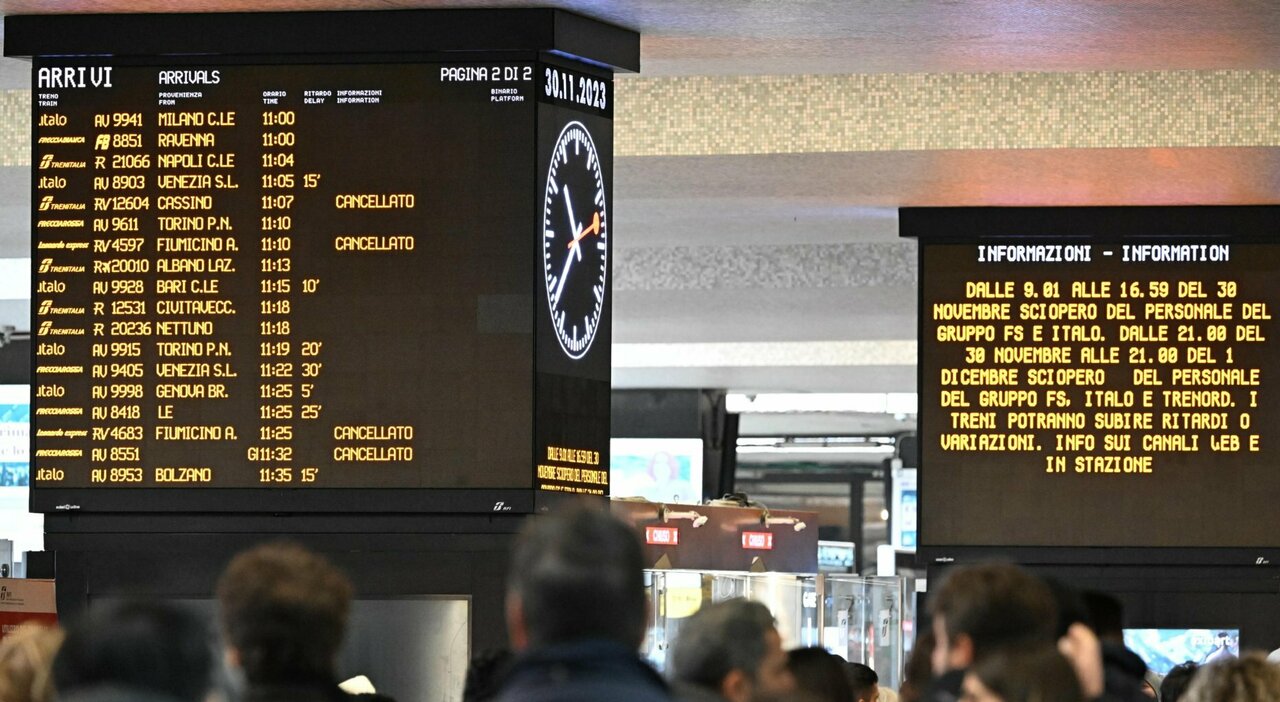 Sciopero trasporti 13 dicembre 2024: treni garantiti (Trenitalia e Italo) e orari delle metro, la guida città - ilmessaggero.it