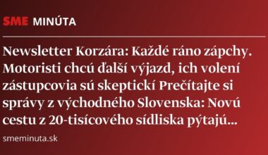 Newsletter Korzára: Prečítajte si správy z východného Slovenska