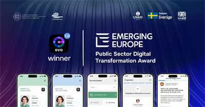 Moldova's EVO App Wins Public Sector Digital Transformation Award at Emerging Europe Awards 2024