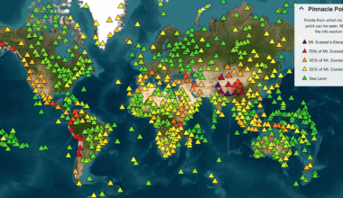 [OC] Pinnacle Points - Points from which no higher point can be seen. Hundreds more have been identified. Interactive map in the comments.