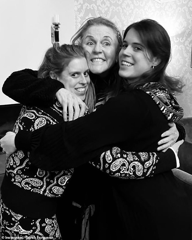 Celebrating the news, which was shared by Buckingham Palace earlier today, the Duchess of York, or Fergie, as she is affectionately known, posted several photos of Beatrice and granddaughter Sienna to her social media account