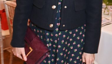A pregnant Princess Beatrice beamed at a London event this afternoon - one week after announcing that she is having a second child