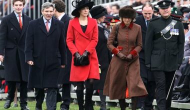 Kate Middleton attending Prince William's passing-out parade at Sandhurst with her parents, Michael and Carole, on December 15, 2006