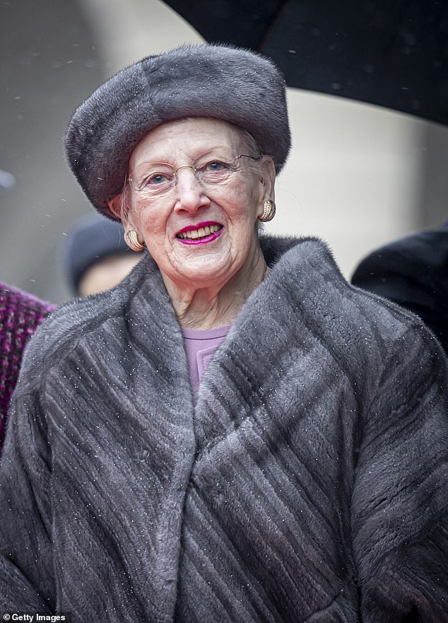 Margrethe (pictured in January) recently took some time out of royal duties after suffering a fall