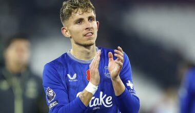Jesper Lindstrom joined Everton on loan from Napoli in the summer but is yet to score for them