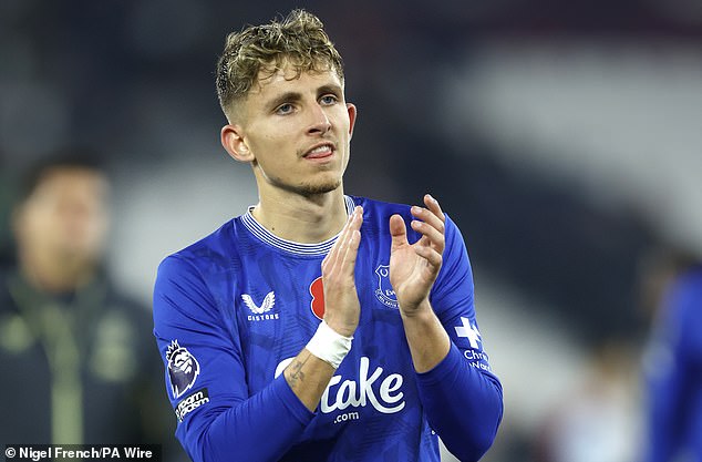 Jesper Lindstrom joined Everton on loan from Napoli in the summer but is yet to score for them