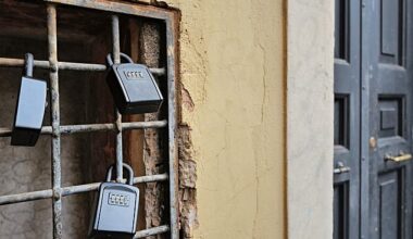 The anonymous protesters calling themselves 'Robin Hood' have used glue to sabotage key boxes to Airbnbs in the historic Trastevere district of Rome (file image of key boxes in Trastevere)