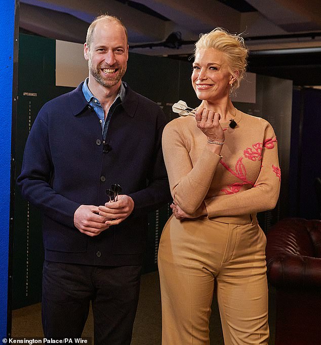 Prince William joined Hannah Waddingham at the Alexandra Palace in North London in a documentary that aired on BBC1 yesterday evening