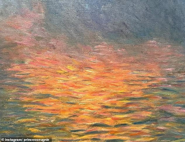 After completing her degree in English literature and history of art, the princess moved to New York where she worked for a year at an online auction firm, Paddle8. Pictured: photos posted by Eugenie
