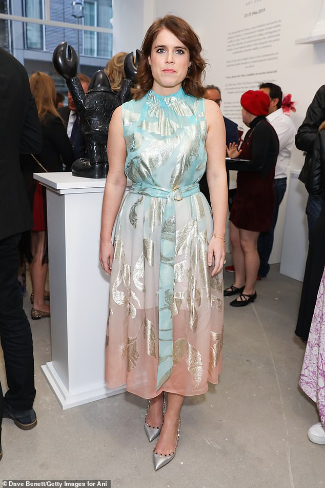 Eugenie, who described herself as a 'huge art love', is a director at Hauser & Wirth, who have three locations in the UK alongside the Courtald Gallery in London