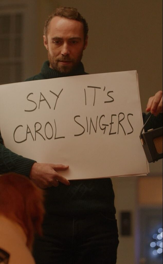 Kate Middleton 's brother James Middleton has recreated Love Actually 's famous 'carol singers' scene with his beloved dog Isla to share an important Christmas adoption appeal.