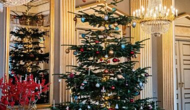 Queen Mary and King Frederik have officially decked the halls of Amalienborg Palace - their royal residence in Copenhagen
