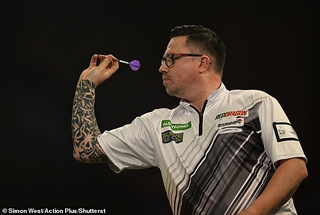 Robert Owen in action during his match with Gabriel Clemens; 19th December 2024, Alexandra Palace