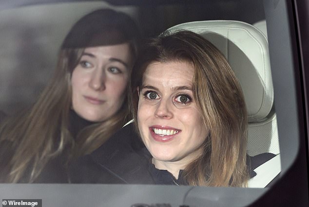 Princess Beatrice of York attends a Christmas Lunch at Buckingham Palace on December 19, 2024 in London, England