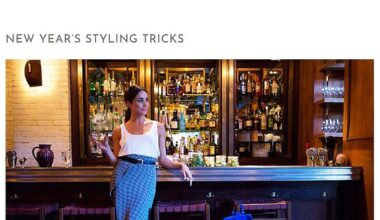 Meghan Markle has some unique styling tips for New Year's Eve - and they've been revealed in an unearthed blog post from The Tig that she shared over 10 years ago