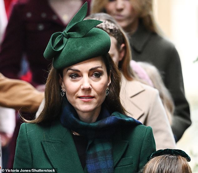 Prince William put an 'ignited smile' on his wife Kate Middleton's (pictured) face during a 'moment of concern yesterday', a body language expert revealed