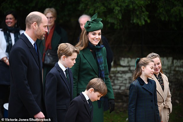 Body language expert, Judi James said: 'She looked across and William and they exchanged a glance that came with an 'ignited smile', meaning her expression responded to his grin with an instant and wide smile of her own'