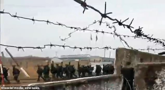 Unconfirmed footage showed North Korean troops in eastern Russia undergoing training ahead of deployment with Vladimir Putin's forces in Ukraine