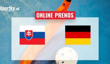 Slovensko - Nemecko: Online prenos z MS vo florbale 2024
