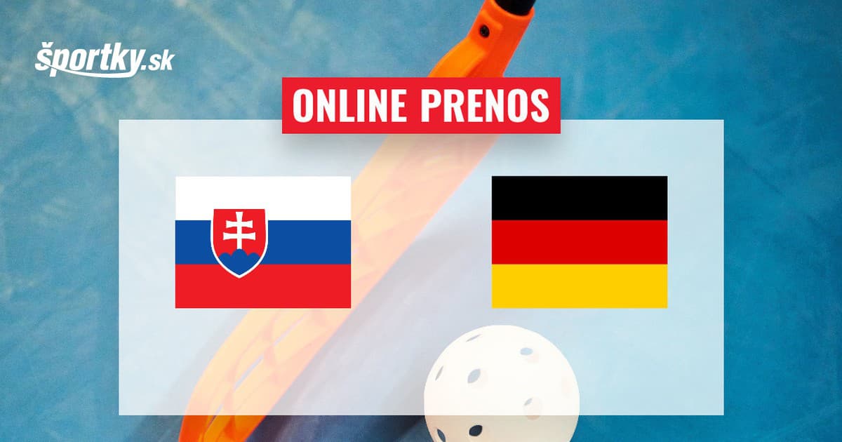 Slovensko - Nemecko: Online prenos z MS vo florbale 2024