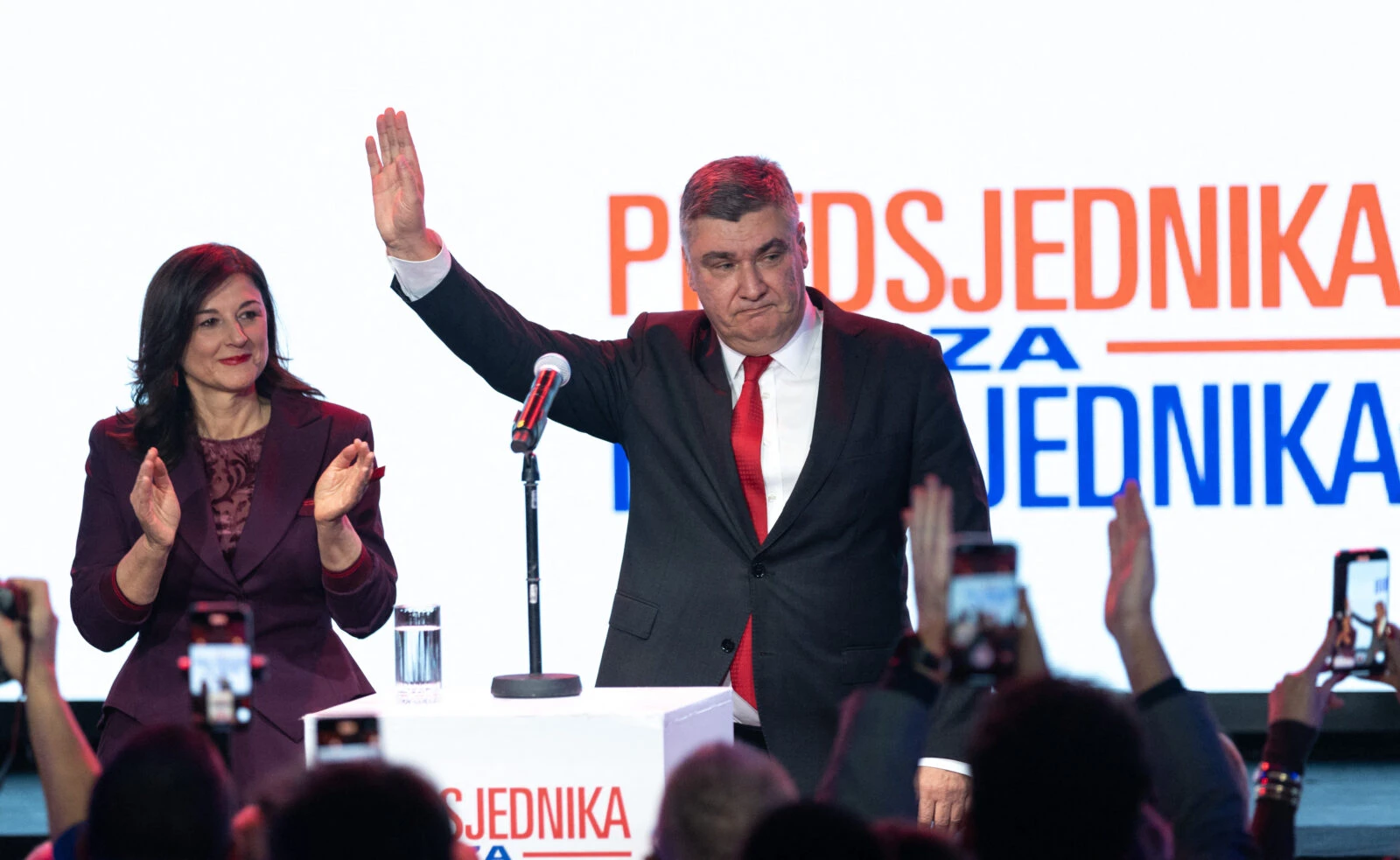 Croatia's Milanovic to face Primorac in presidential run-off after narrow miss