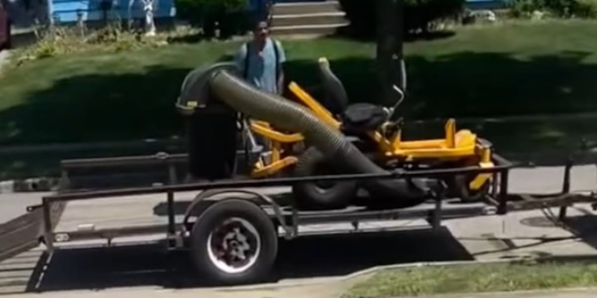 Thief steals businessman’s mower, taking his business
