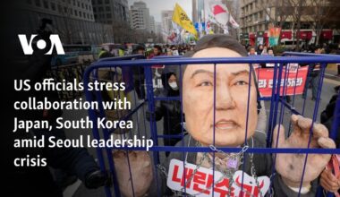 US officials stress collaboration with Japan, South Korea amid Seoul leadership crisis