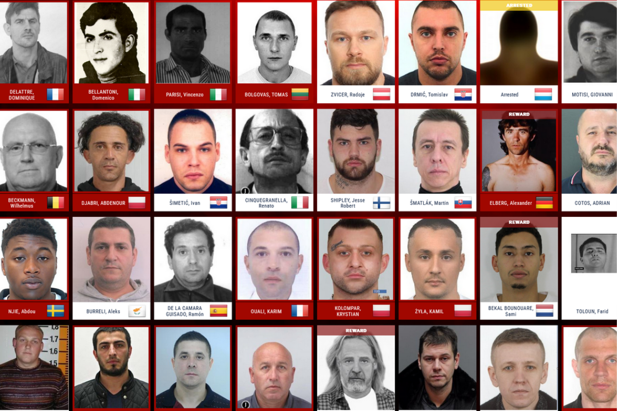 Europol a mis à jour lundi 9 décembre la liste des personnes recherchées pour crimes graves - Crédits : Europol