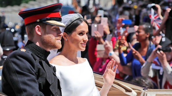Prince Harry and Meghan Markle mostly stayed behind the cameras for their latest Polo documentary on Netflix that also, in a way, erased British royalty's connection with the sport. (AP)