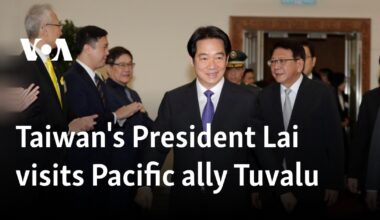 Taiwan's President Lai visits Pacific ally Tuvalu