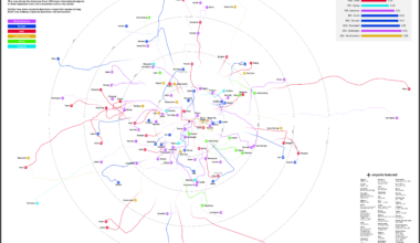 Map: How far are major airports from their city's downtown?
