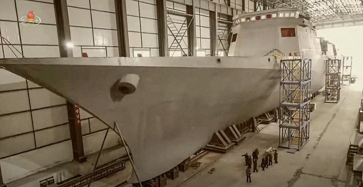 North Korea Unveils Advanced Frigate Design Likely Equipped with Guided Missiles