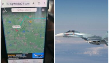 Iedzīvotāji aviolidojumu izsekošanas vietnē Latvijas debesīs novērojuši Krievijas lidmašīnu; CAA norāda uz GPS signāla traucējumiem