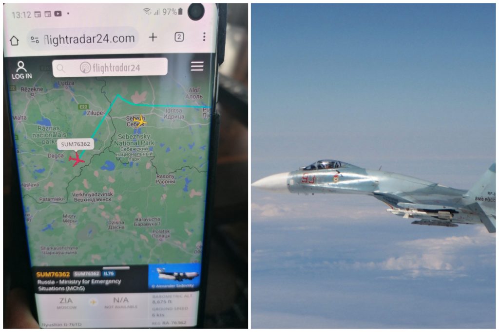 Iedzīvotāji aviolidojumu izsekošanas vietnē Latvijas debesīs novērojuši Krievijas lidmašīnu; CAA norāda uz GPS signāla traucējumiem