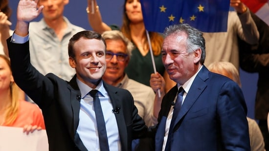 FILE - French president Emmanuel Macron, left, with new prime minister Francois Bayrou. (AP)