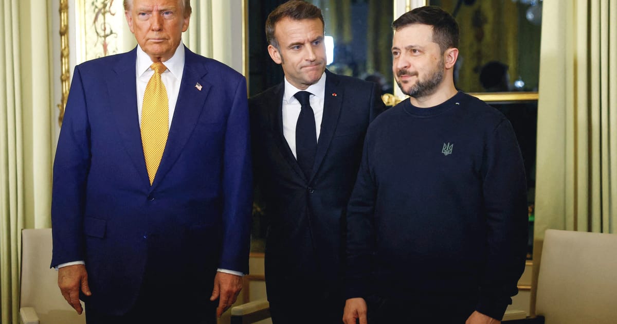 Zelenskyy and Trump hold first post-reelection meeting with Macron in Paris – POLITICO
