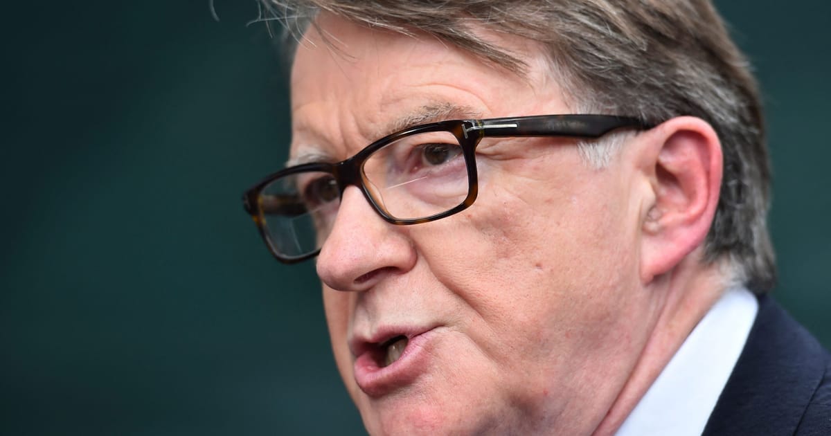 Peter Mandelson will be UK’s next US ambassador – POLITICO