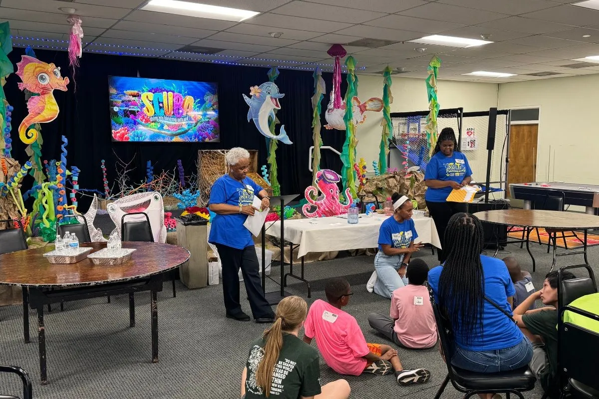 Vacation Bible school at the community center. 