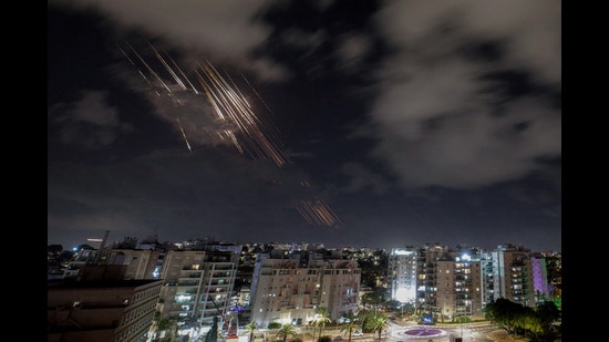 Israel's Iron Dome anti-missile system intercepts rockets after Iran fired a salvo of ballistic missiles, as seen from Ashkelon, Israel, October 1, 2024 REUTERS/Amir Cohen (REUTERS)