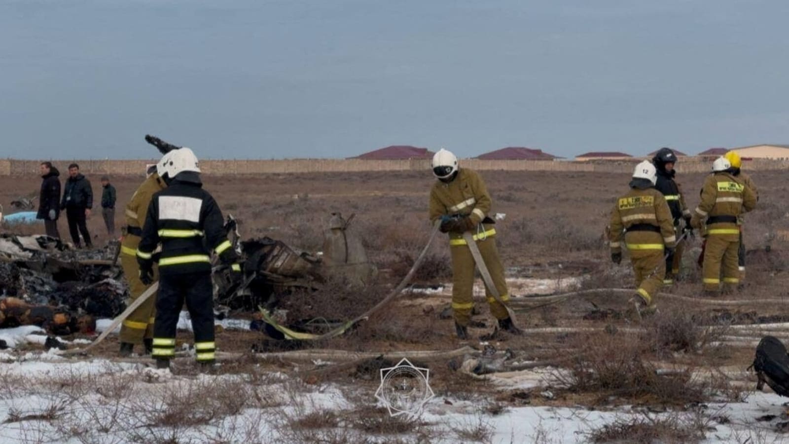 Bodycam footage shows distressing aftermath of Azerbaijan Airlines plane crash in Kazakhstan | World News