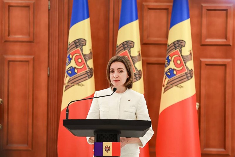 Reacting to an expected cut-off in Russian gas supply, Moldova's Parliament Friday voted to enter a 60-day state of emergency. A natural gas deal to transmit gas to Moldova from Russia via Ukraine expires Dec. 31. Moldovan President Maia Sandu pictured at the Presidential Palace in Chisinau, Moldova March 6, 2022. File Photo by Moldovan President Office/ UPI