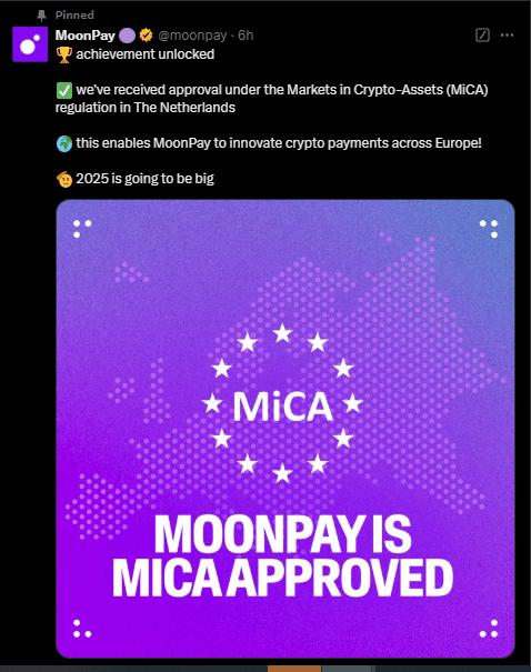 MoonPay MiCA aproval