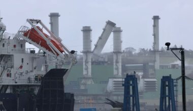 Electricity production suspended at Ballylumford after plant damaged by Storm