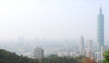 Ministry warns of poor air quality around Taiwan