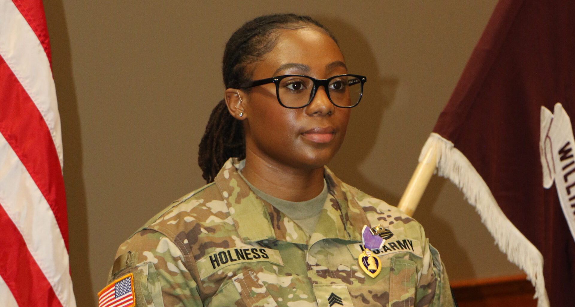Soldier awarded Purple Heart in wake of Tower 22 drone attack