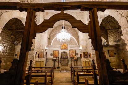 “We are afraid,” acknowledges Melkite Greek Catholic priest Fadi Barki in the millenary compound of St. Sergius and St. Bacchus (pictured). “The same people who attacked us 11 years ago are now in charge in Syria."
